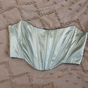 Green corset top!
